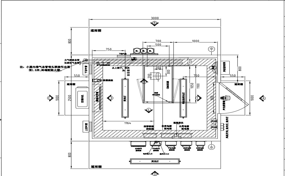 防爆小屋结构图纸