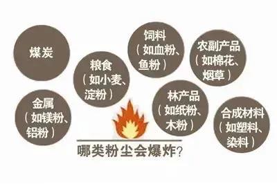 可燃性粉尘种类