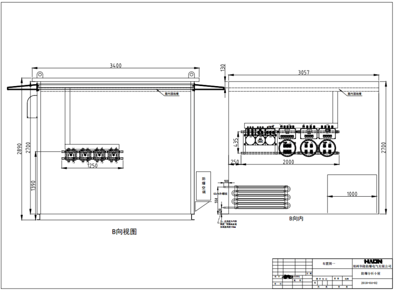 防爆分析小屋内部图